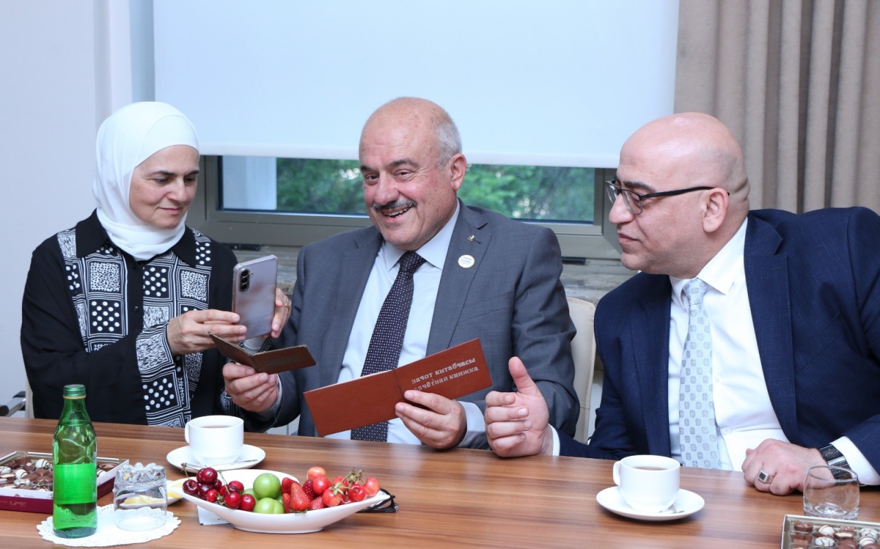AzMİU məzunu Sami Hijjawi doğma universitetində - FOTOLAR
